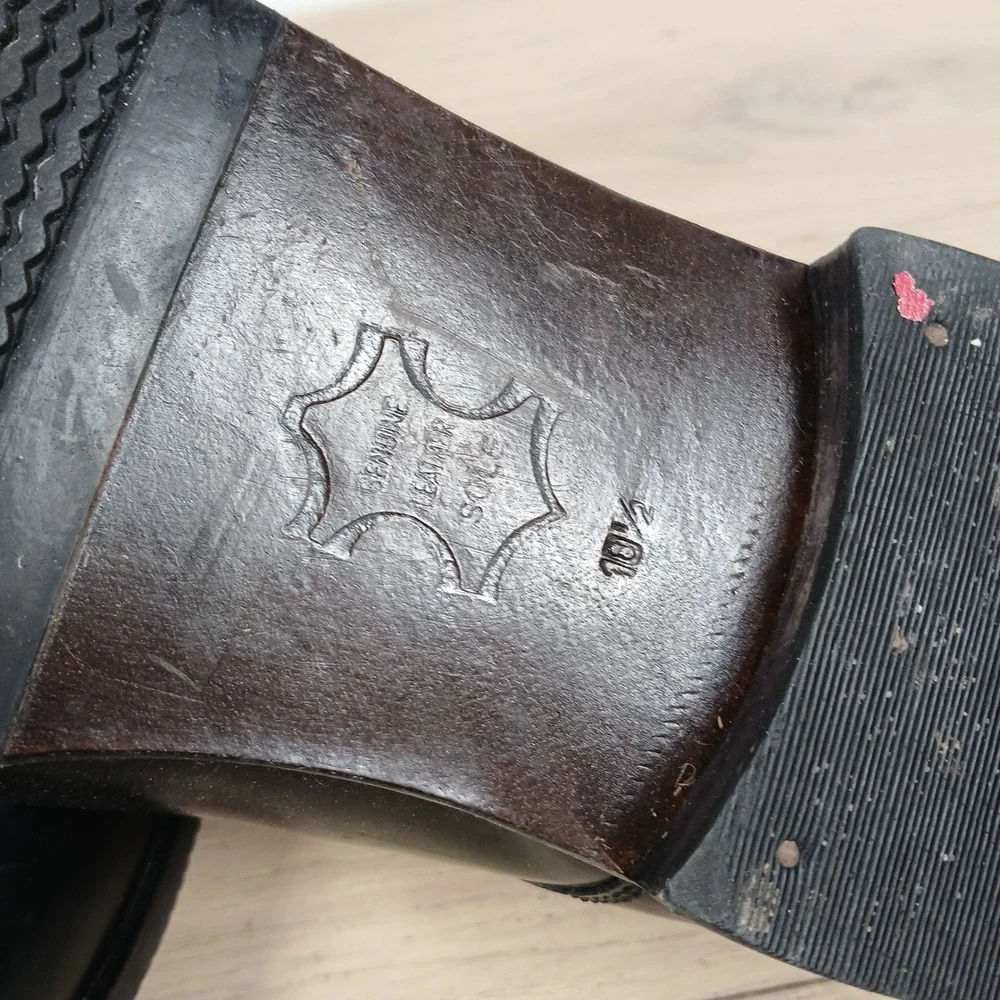 David Taylor Oxfords Mens 10D Black Leather Classic Dark Academia Preppy